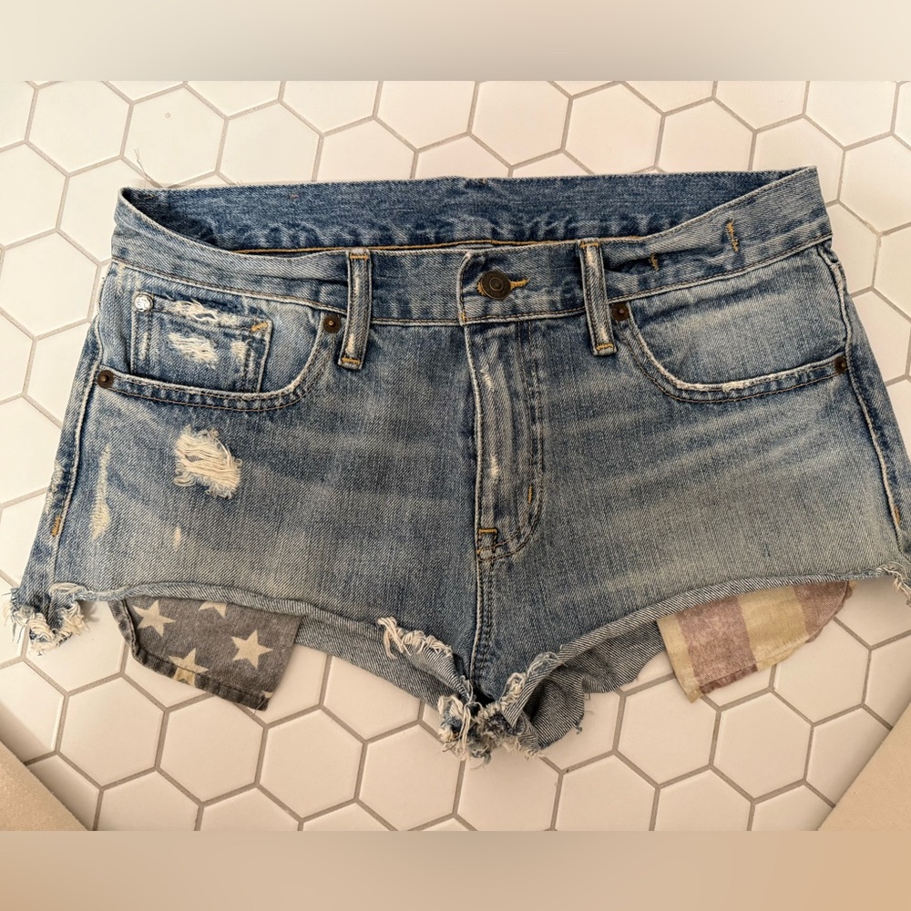 Denim & Supply RL Distressed Women Shorts